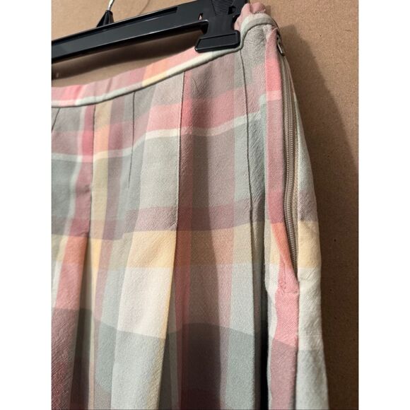Vintage Pendleton Pastel Plaid Skirt - Picture 4 of 7